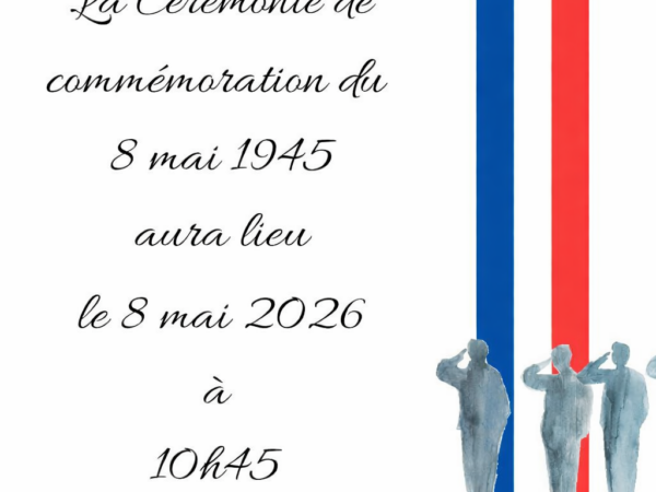 Cérémonie commémorative du 8 mai 2026