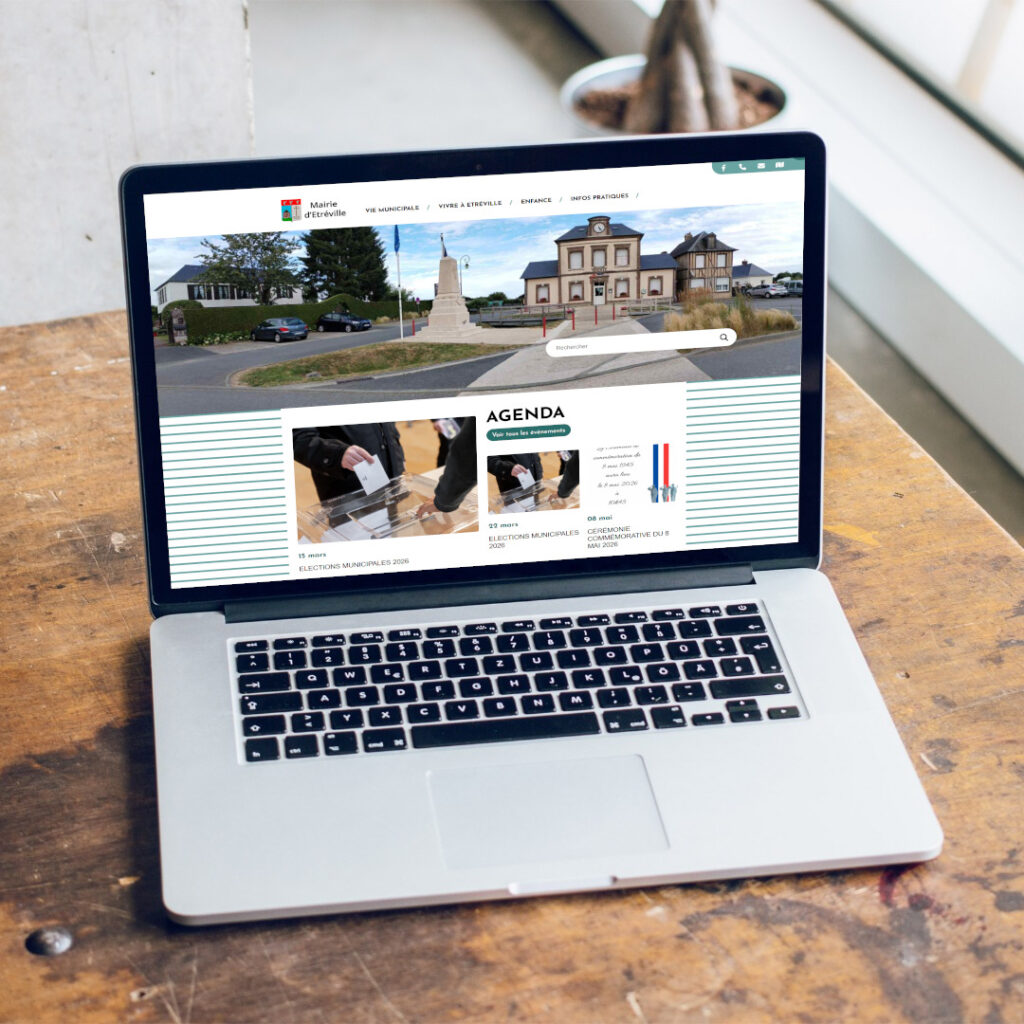 Le nouveau site de la commune d'Etréville a été conçu par l'agence Web Krea3